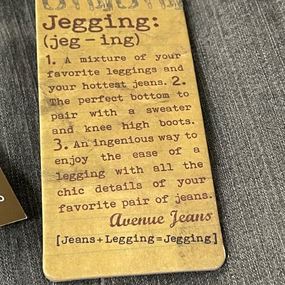 Avenue Plus Size Jeggings (Jeans/Leggings) Size 26 Grey Color NWT - Picture 5 of 7